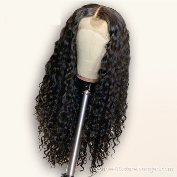 braiding transparent water wave perruque braid virgin glueless hd 613 human hair lace front wig